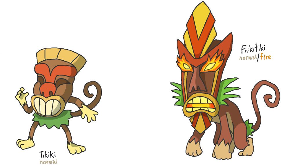 Twitch On Twitter - Tiki Tiki Pokemon Clipart (969x569), Png Download