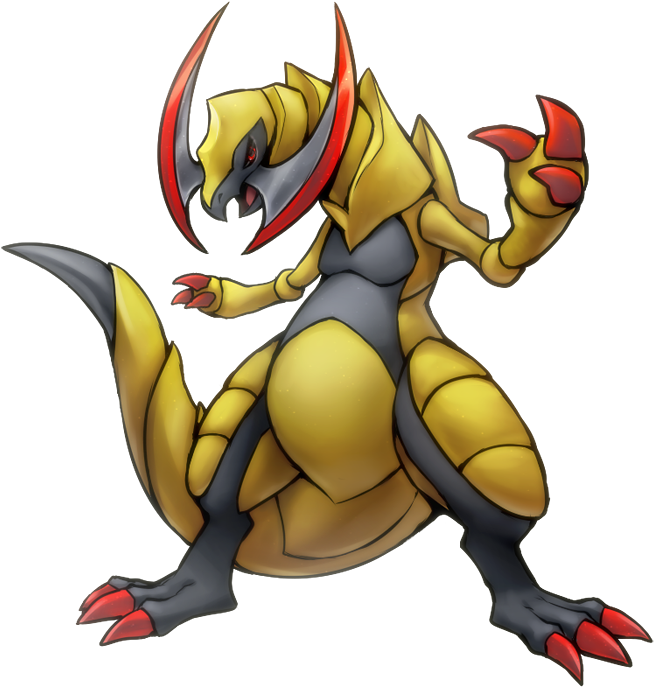 Jolly Haxorus - Dragon Pokemon Yellow Clipart (700x700), Png Download