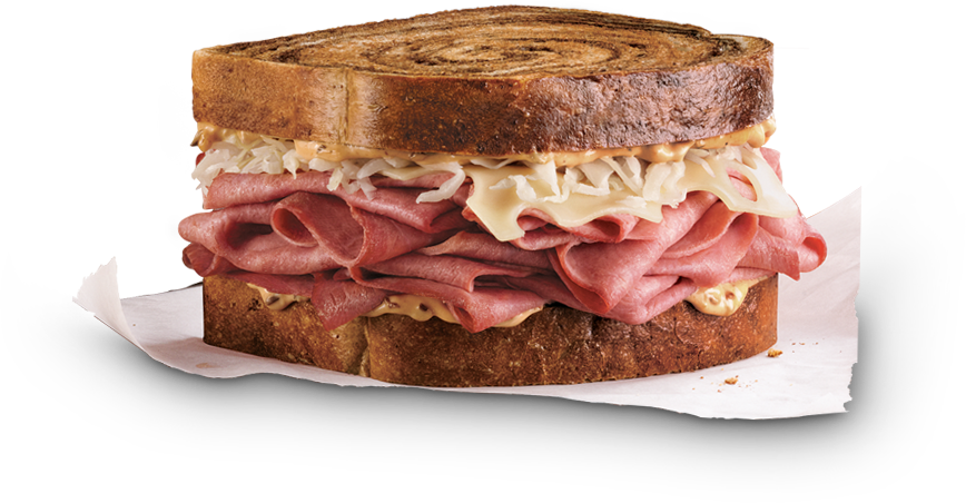 Right Now - Arbys New York Reuben Clipart (868x452), Png Download