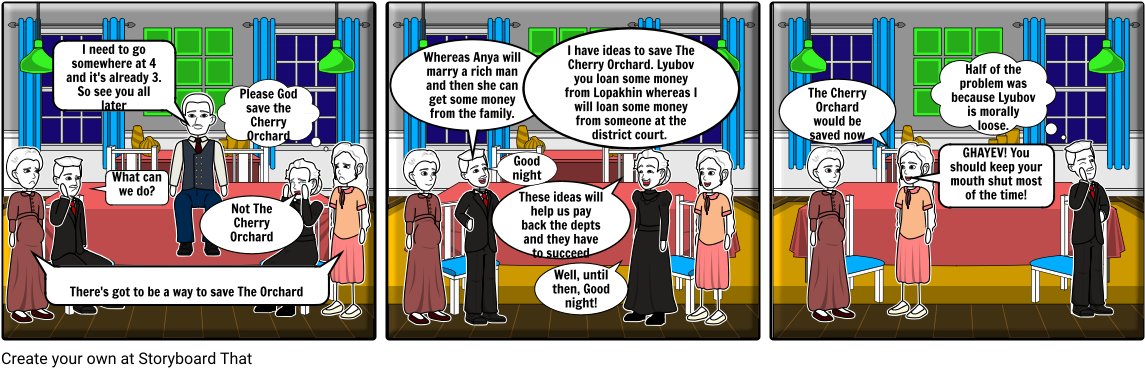 The Cherry Orchard - Comics Clipart (1164x385), Png Download