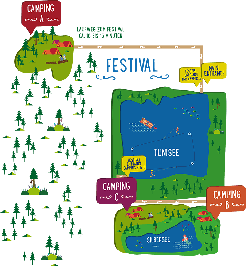 Camping C - Sea You Festival Plan Clipart (800x867), Png Download