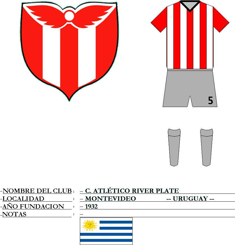 Atletico River Pl - River Plate Uruguay Logo Clipart (813x905), Png Download