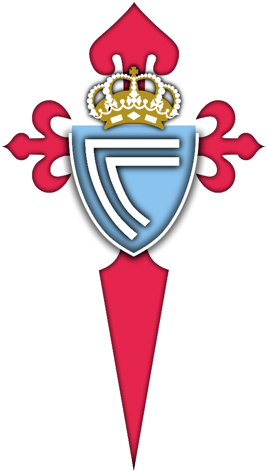 Escudos En 3d, Fc Barcelona,celta De Vigo, Villareal, - Escudo Celta De Vigo Png Clipart (1000x1000), Png Download