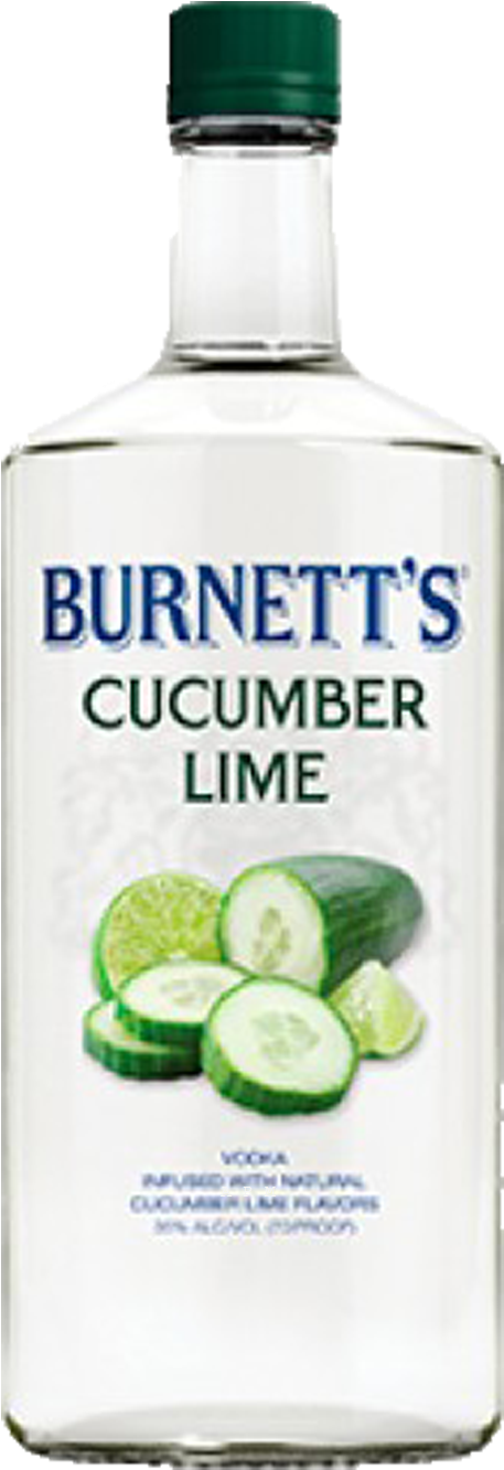 Price - Burnett's Cherry Vodka Clipart (650x1350), Png Download