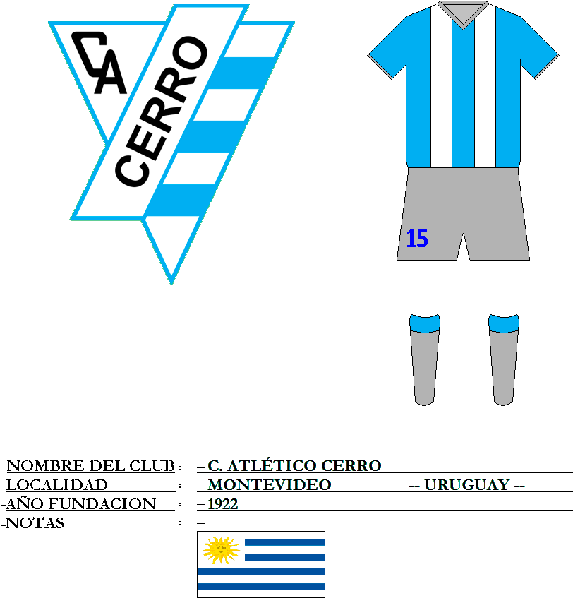 Atletico Cerro - C.a. Cerro Clipart (813x905), Png Download