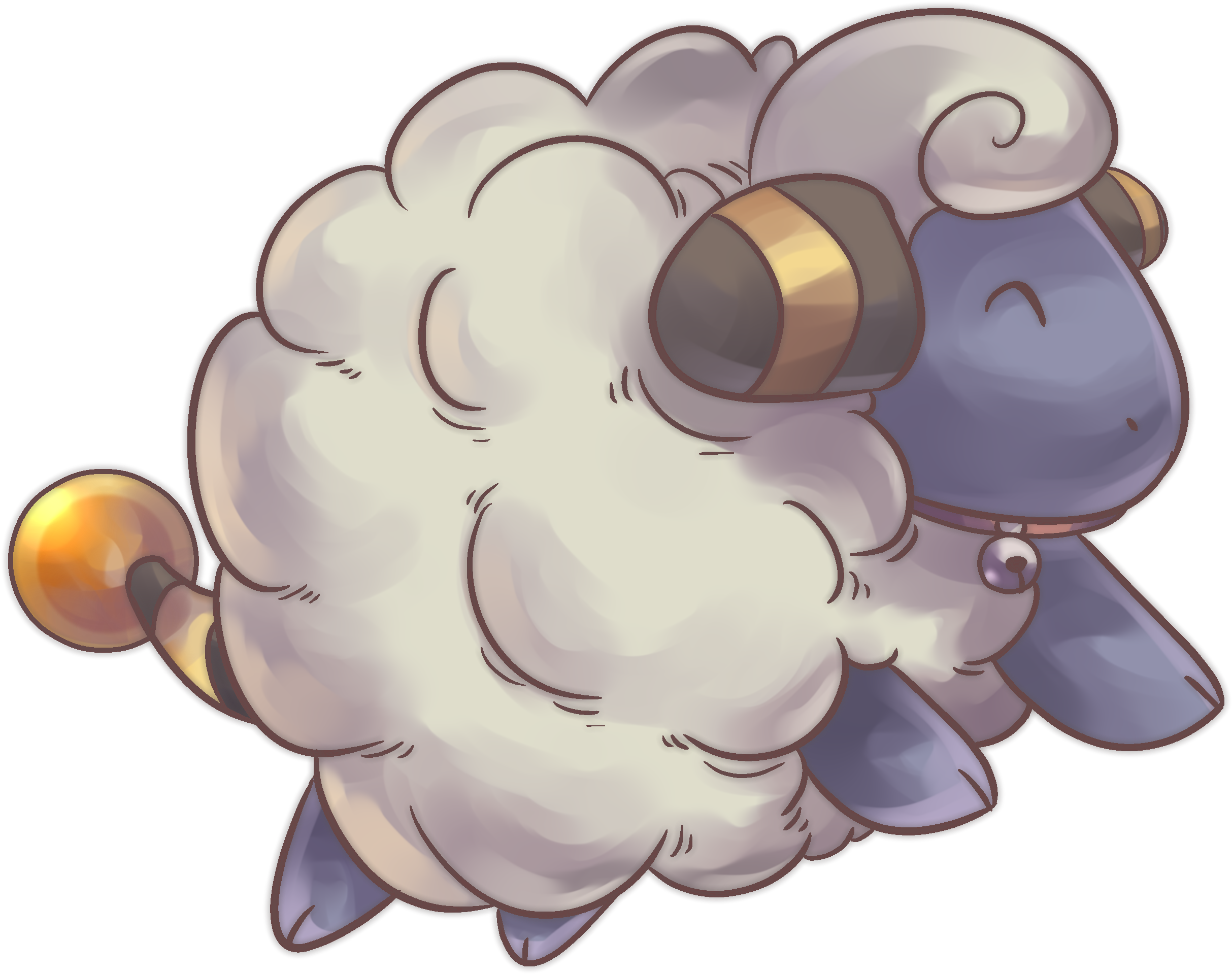 Bell , - Mareep Pokemon Clipart (2500x1933), Png Download