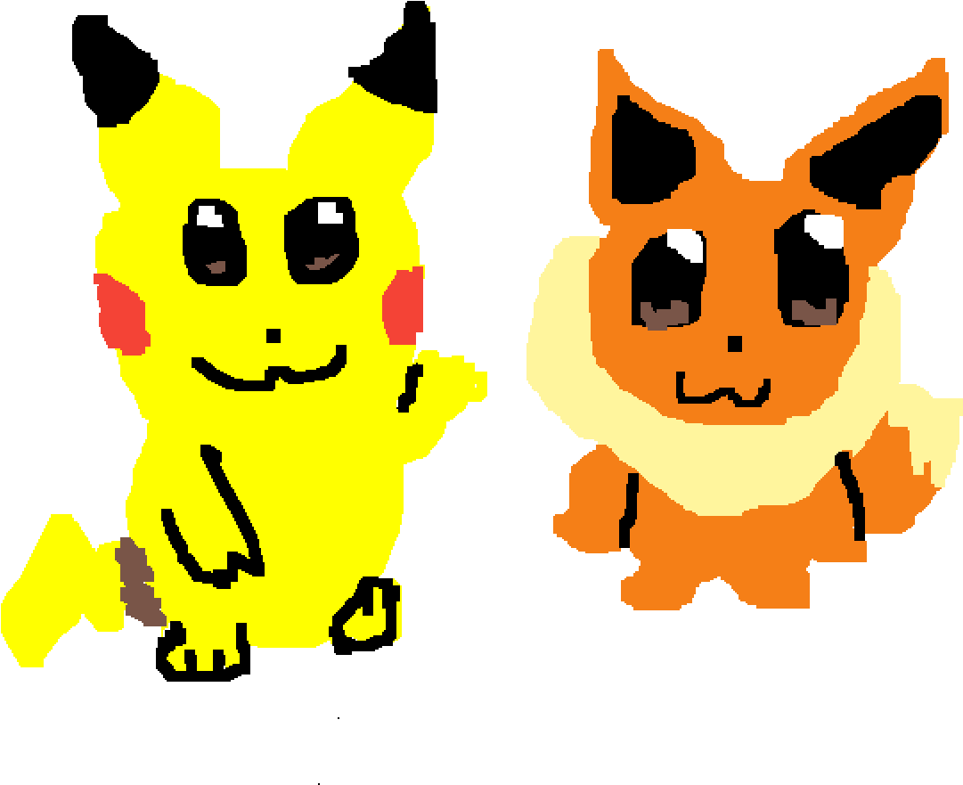 Let's Go Pikachu, And Let's Go Eevee, - Cartoon Clipart (1200x1200), Png Download
