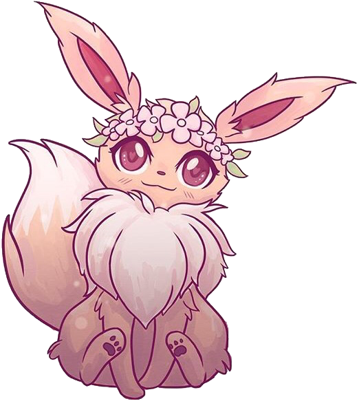 #pokemon #eevee #cute #fox #animal #naomilord #cute - Kawaii Cute Fox Drawing Clipart (750x704), Png Download