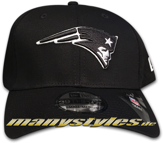 New England Patriots Nfl 39thirty Cuved Visor Stretch - Baseball Cap Clipart (600x551), Png Download