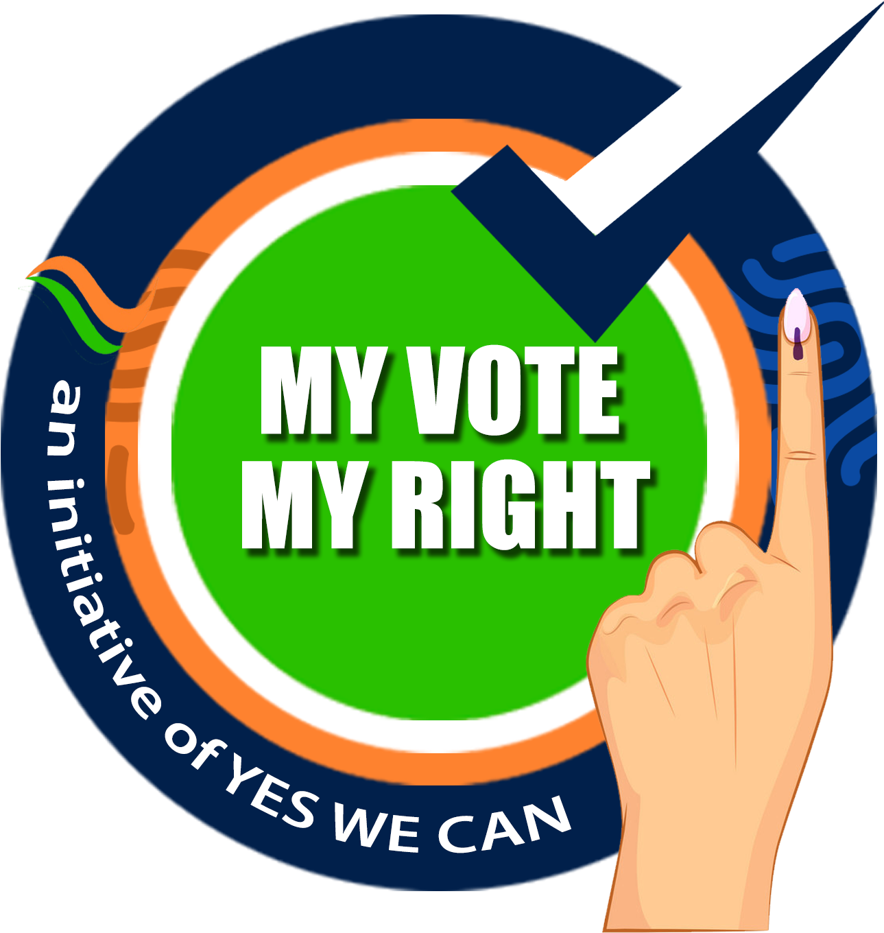 My Vote My Rights Final - Election 2019 Voting Awareness Clipart (2479x2479), Png Download