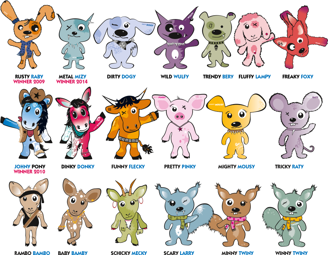 Crazy Dolls 2008 Bis - Cartoon Clipart (1100x862), Png Download