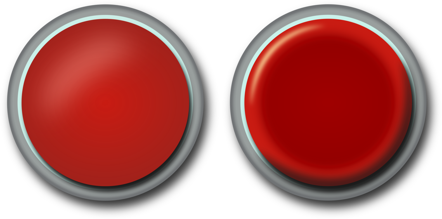 Push-button Computer Icons Thumbnail Red Button - Watermelon Slice Clip Art - Png Download (1513x750), Png Download