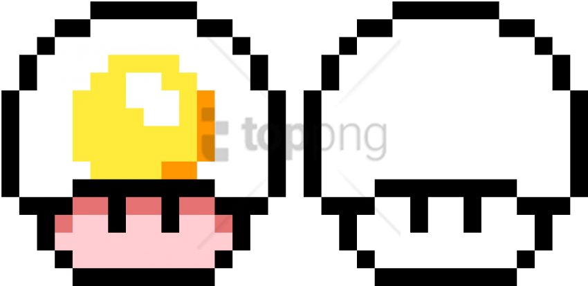 Free Png Casal De Gamers Png Image With Transparent - Mario Mushroom Pixel Gif Clipart (850x414), Png Download