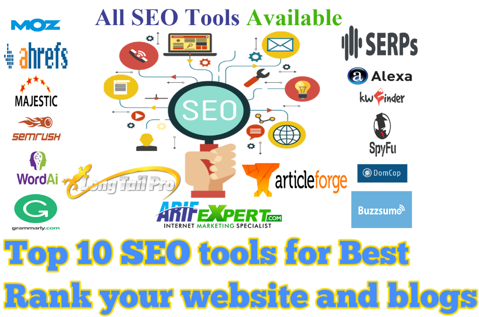 Top 10 Seo Tools For Best Rank Your Website And Blogs - Long Tail Clipart (1004x650), Png Download