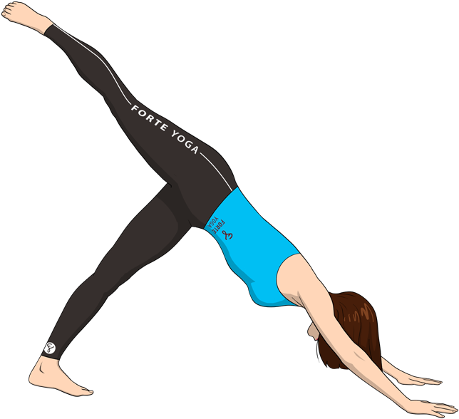 Yoga Downward Dog Transparent Png - Do One Legged Downward Facing Dog Clipart (900x675), Png Download