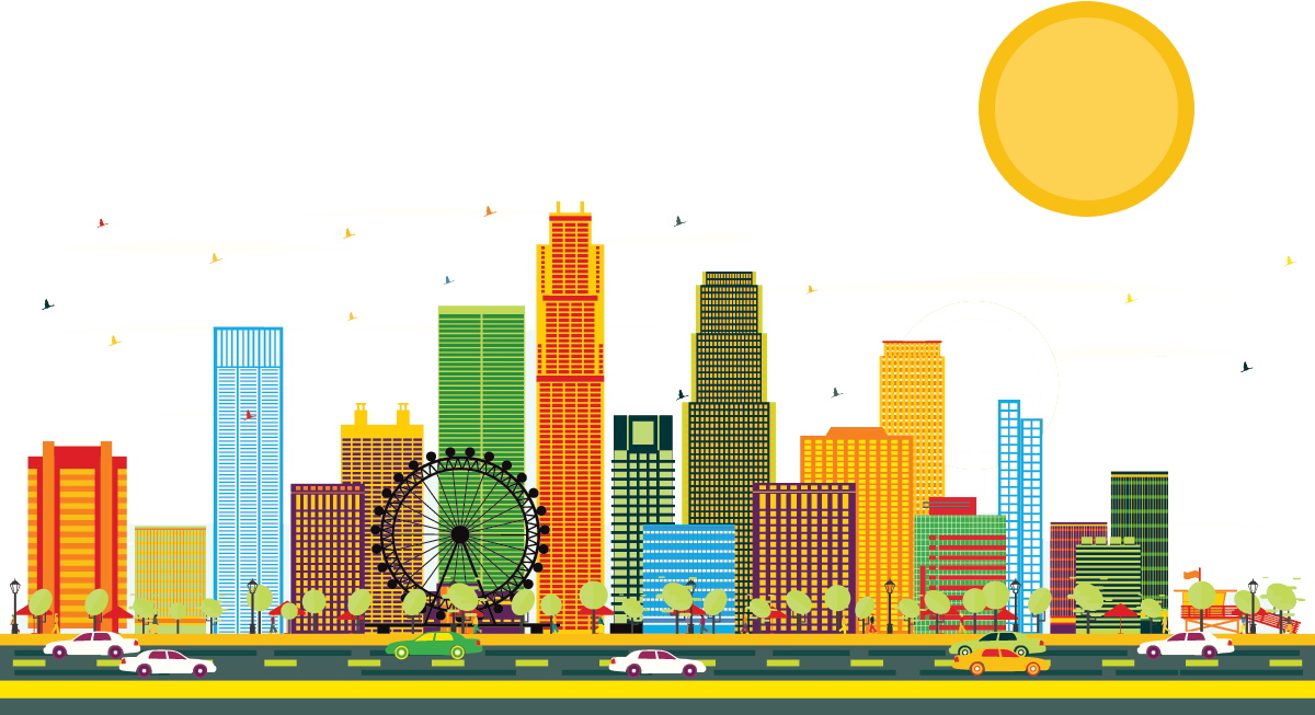 Los Angeles, California - Los Angeles City Cartoon Clipart (1200x653), Png Download