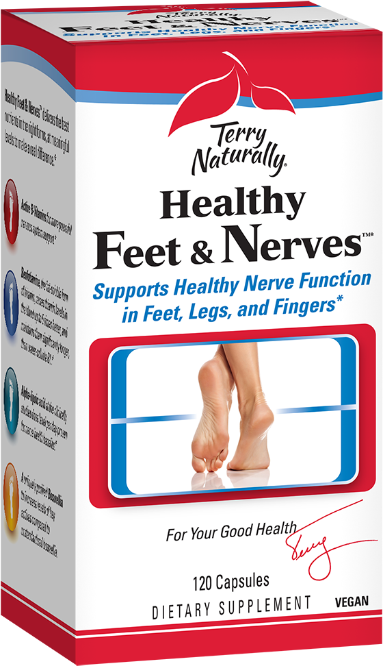 Healthy Feet & Nerves Carton - Terry Healthy Feet And Nerves 120 Clipart (800x1000), Png Download
