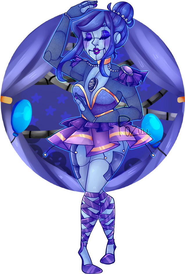The Beautiful Ballora - Sister Location Ballora Fanart Clipart (651x953), Png Download
