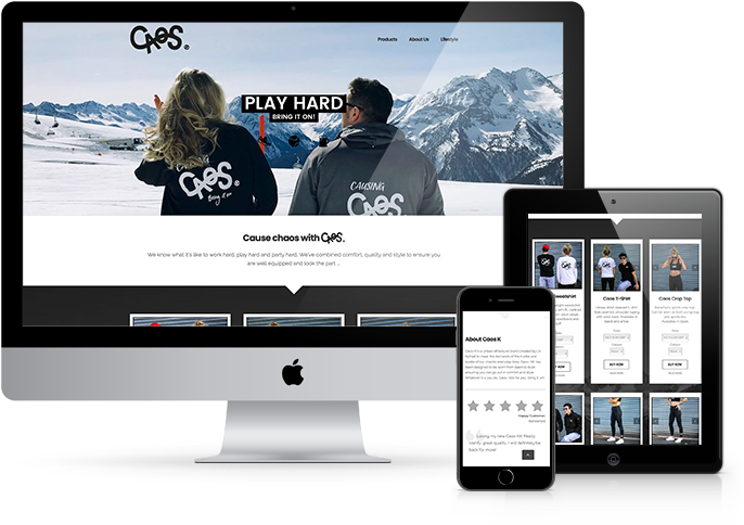 Caos K Logo Design And Starter Website Design - Web Design Clipart (800x500), Png Download