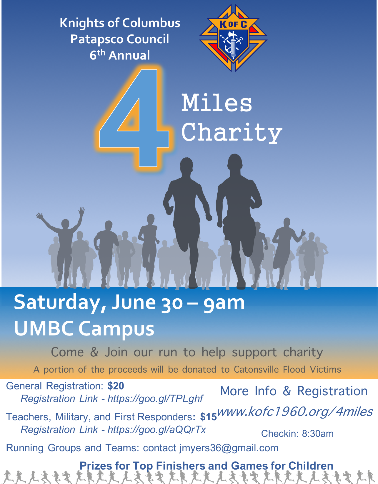 6th Annual Knights Of Columbus Charity Run - Online Advertising Clipart (1300x1641), Png Download