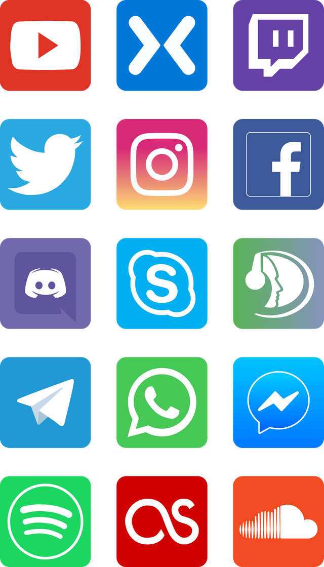 Social Media Icon Vector 2018 Clipart (640x1120), Png Download