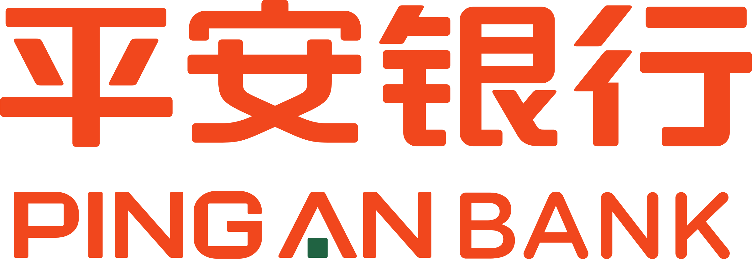 Ping An Logo Png Transparent - Shenzhen Ping An Bank Clipart (2400x827), Png Download