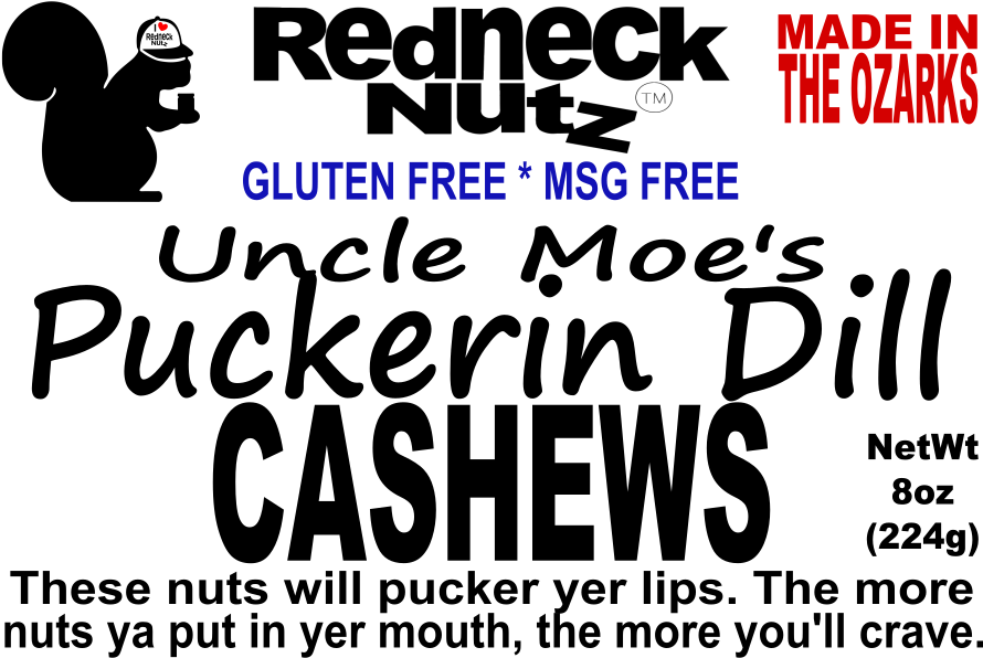 Uncle Moe's Puckerin Dill Front Label - Poster Clipart (900x600), Png Download