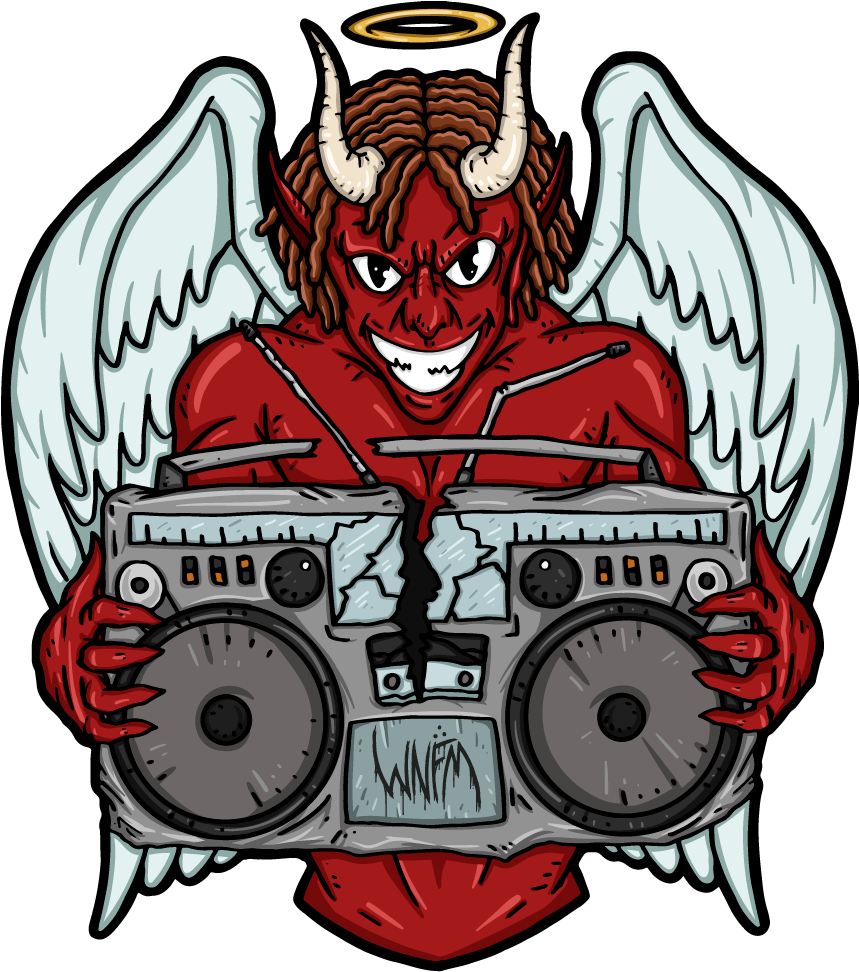 A Vector Illustration Logo Done For Hip Hop Artist - Cartoon Clipart (1080x1080), Png Download