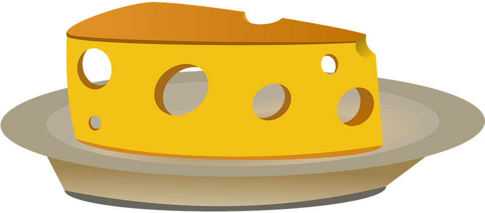 Cheese Food Cheese Plate - Cheese On Plate Clipart - Png Download (960x480), Png Download