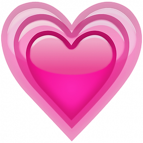 Heart Emoji Cute Tumblr Corazon 💖 - Meaning Growing Pink Heart Emojis Clipart (500x500), Png Download