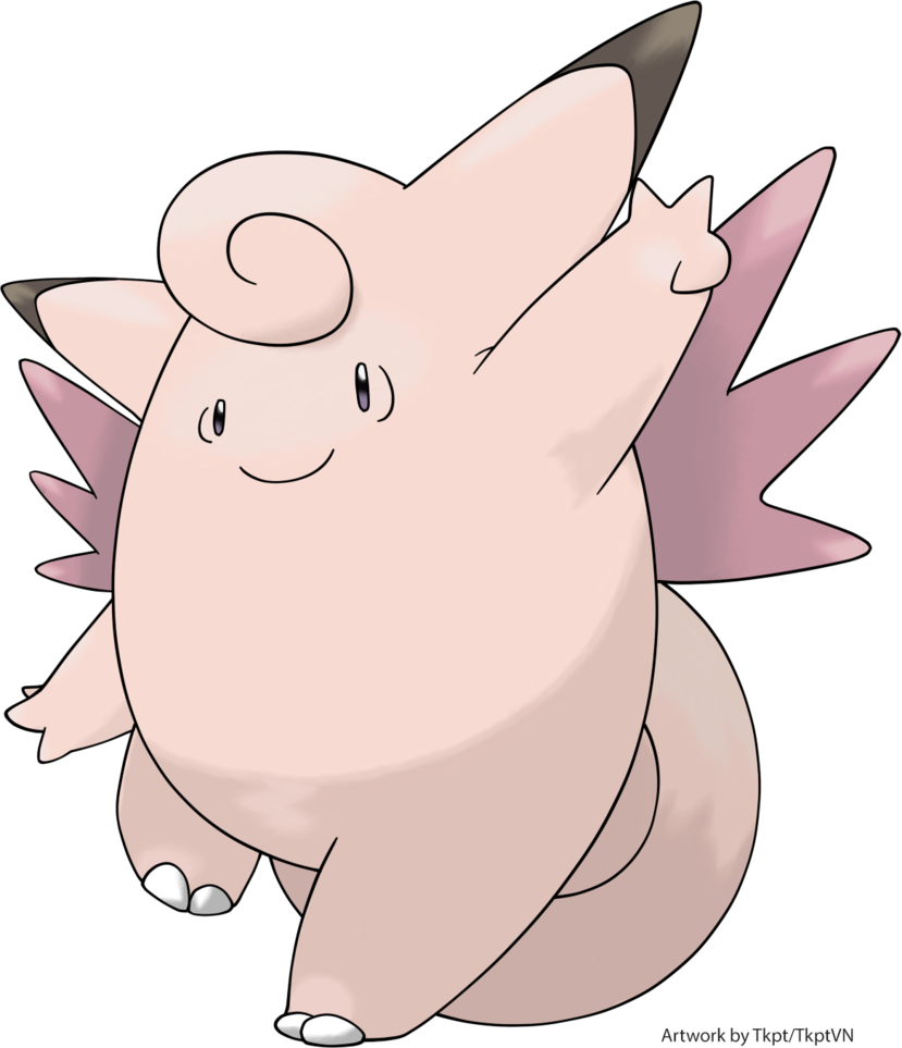 Clefable Png - Cartoon Clipart (829x963), Png Download