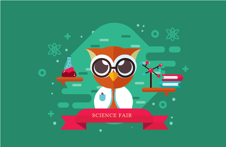 Mre Science Fair - Feria De Ciencia Vector Clipart (984x500), Png Download