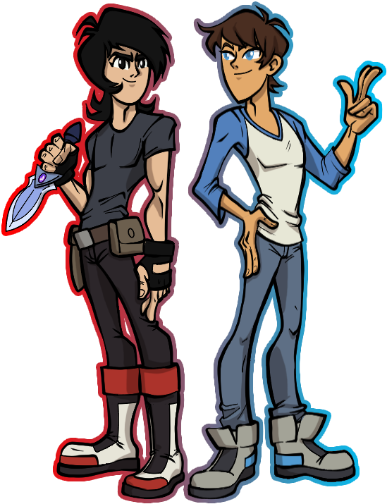 Symbiotic Voltron Klance - Cartoon Clipart (800x800), Png Download