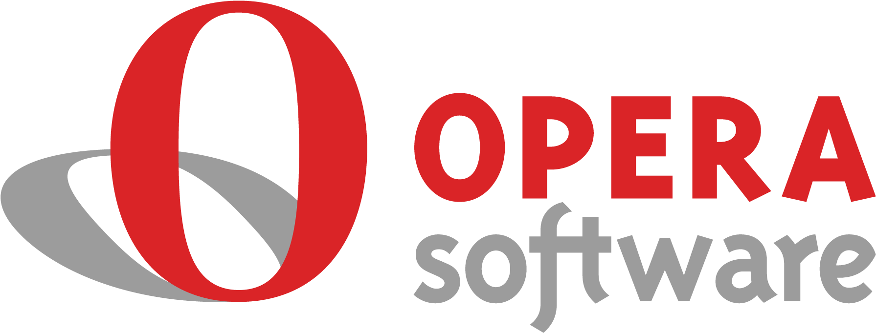 This Makes A Good Logo Because The O Catches The Eye - Opera Software Logo Clipart (1800x694), Png Download