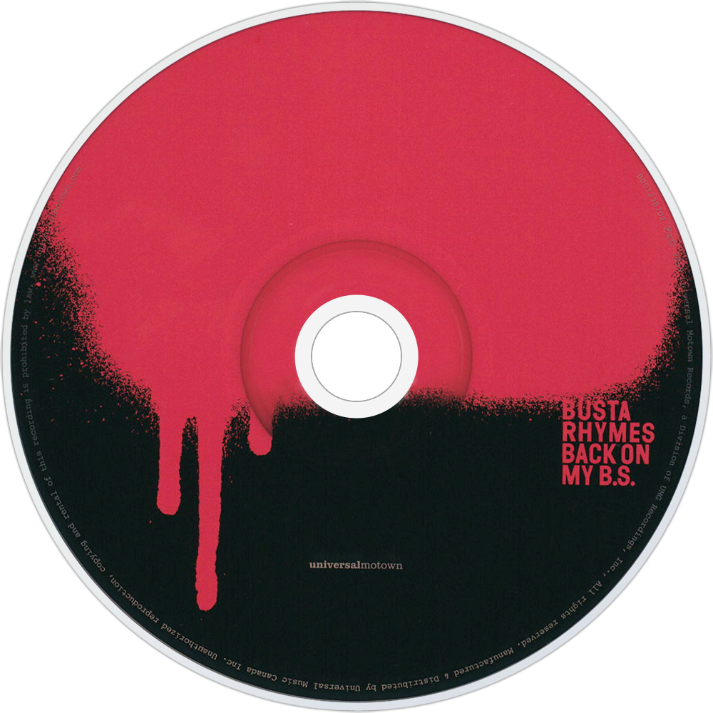 Busta Rhymes Back On My B - Busta Rhymes Back On My Bs Cd Clipart (1000x1000), Png Download