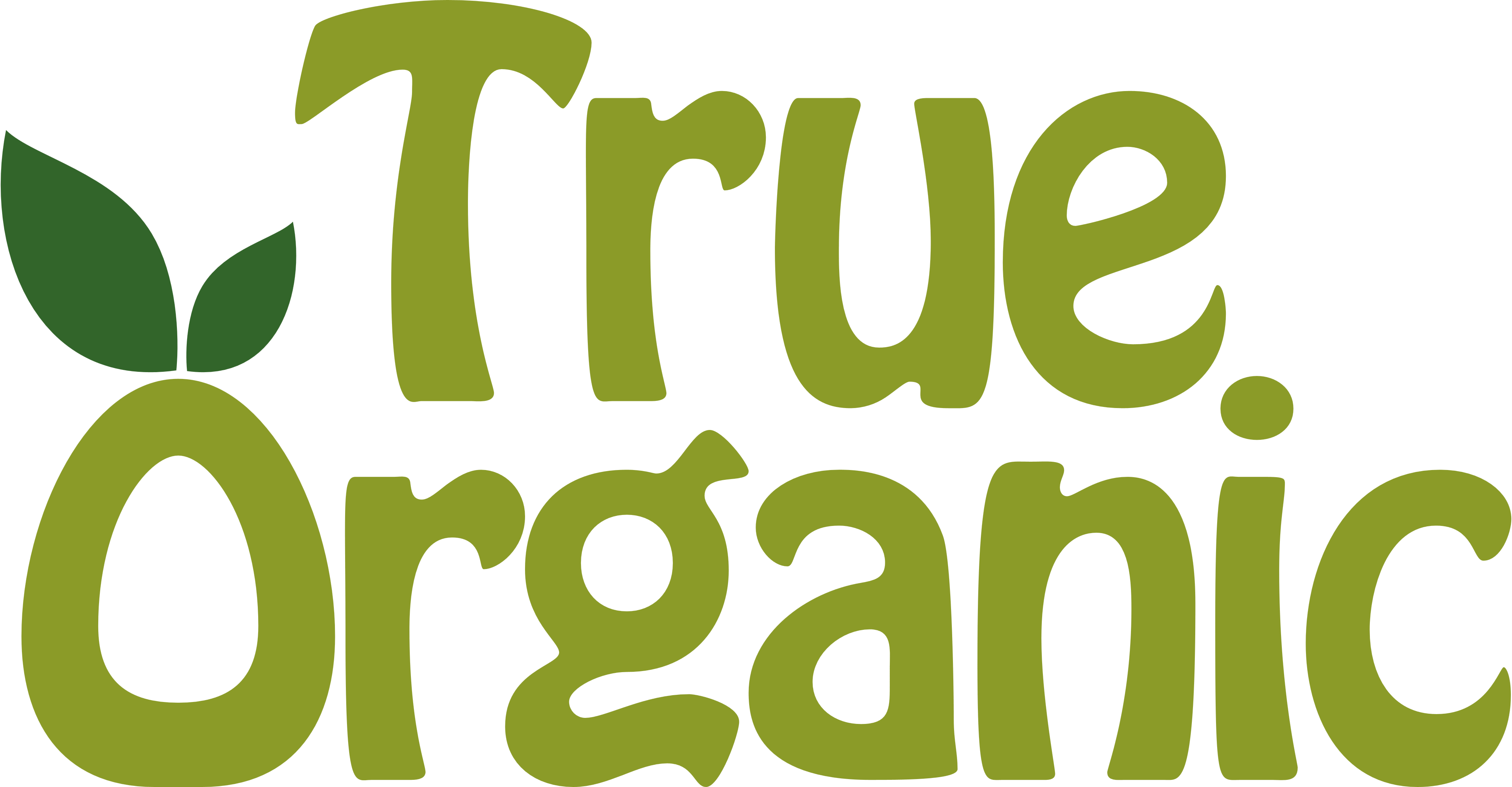 True Organic Logo Clipart (4000x2083), Png Download