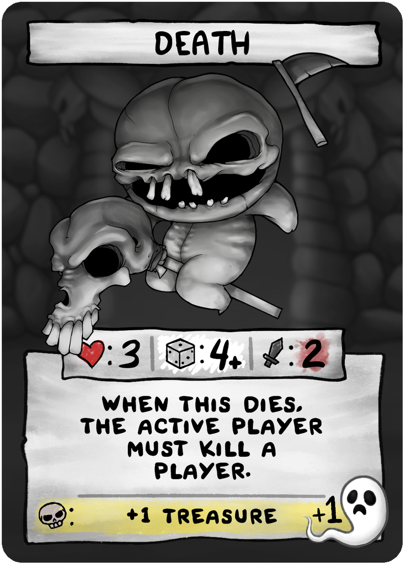 Edmund Mcmillen On Twitter - Binding Of Isaac Four Souls The Lamb Clipart (880x1200), Png Download