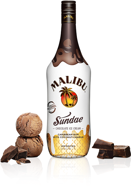 Malibu Sundae - Malibu Rum Sundae Clipart (500x640), Png Download