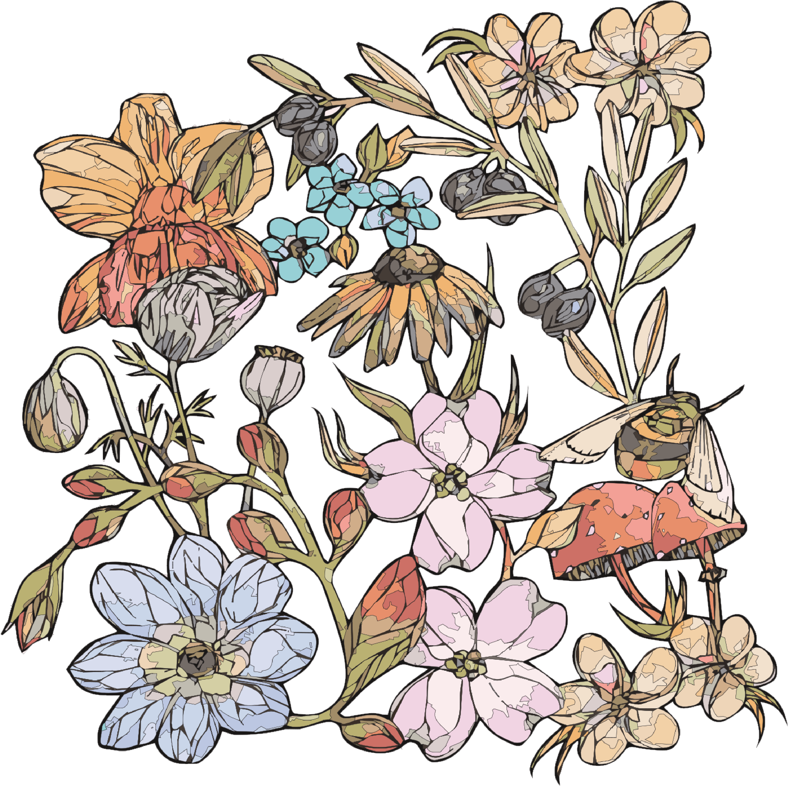 Krygene - Rose Clipart (3001x2993), Png Download