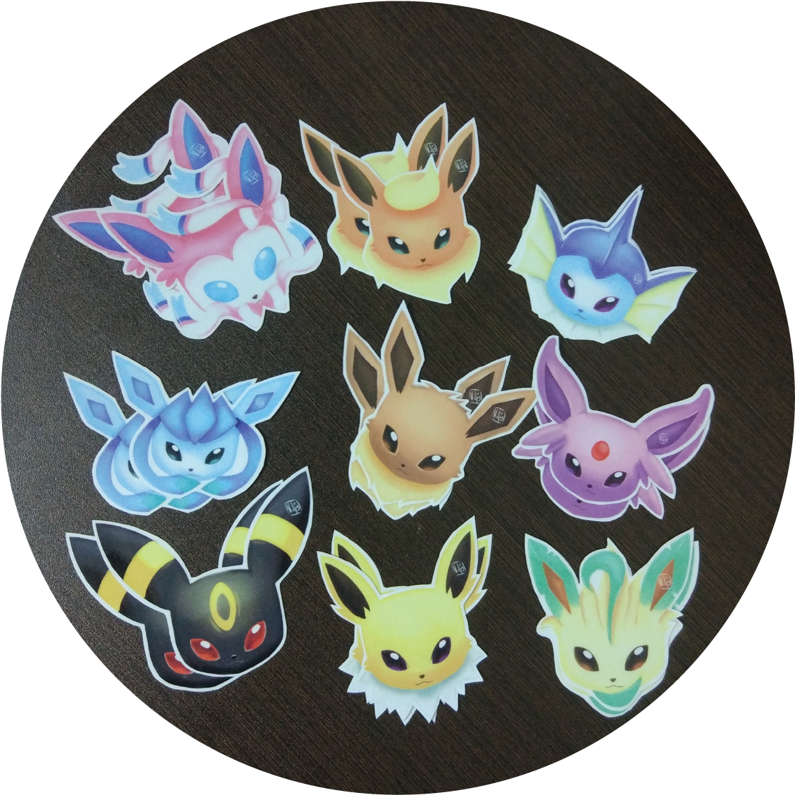 Eeveelutions Stickers - Cartoon Clipart (1241x1230), Png Download