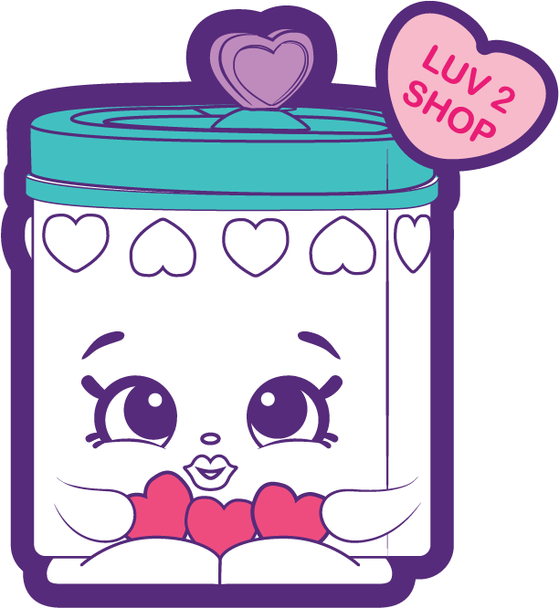 Karlee Candy Jar A Common Shopkin Ⓒ - Season 9 Karlee Candy Jar Shopkin Clipart (834x834), Png Download