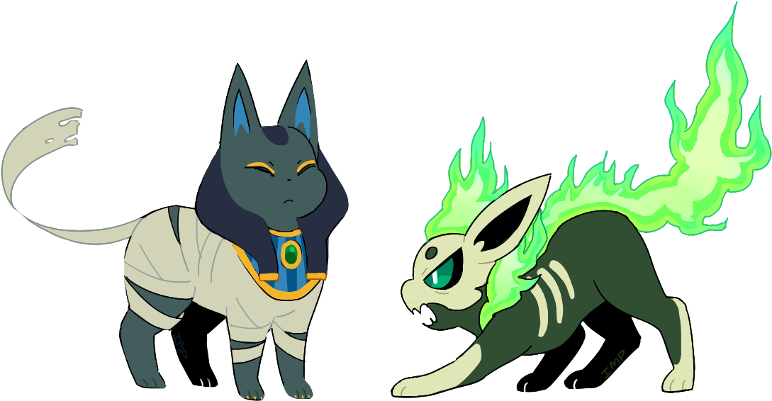 Presenting Two Ghost Type Eeveelutions Vote Now On - Ghost Eeveelution Eevee Ghost Type Evolution Clipart (1153x616), Png Download