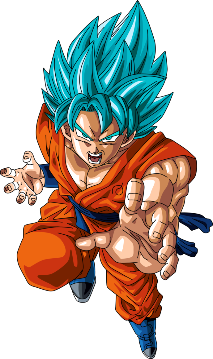 Goku En Super Saiyan Blue O Super Saiyan Dios Super - Goku Super Saiyan Ss Clipart (689x1158), Png Download