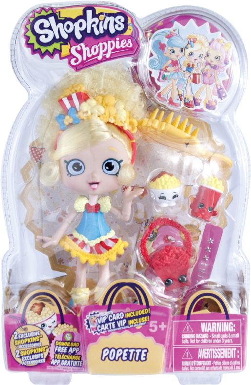 Shopkins Season 5 6 Card 120 Popette Card Free Post - Shopkins Clipart (800x790), Png Download
