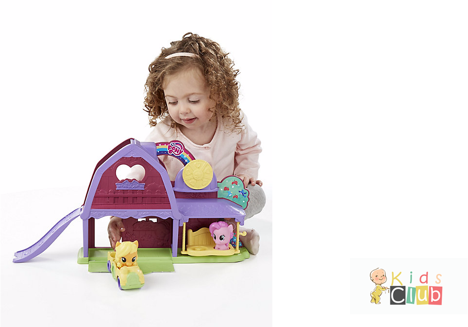 Playskool Friends My Little Pony - Hasbro My Little Pony, Playskool Is Friends-barn And Clipart (1366x672), Png Download