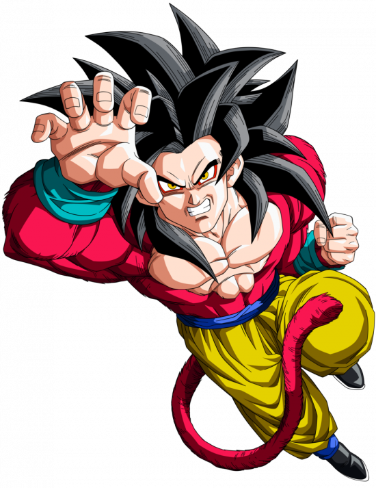 Goku Ssj4 - Dragon Ball Gt Clipart (550x713), Png Download