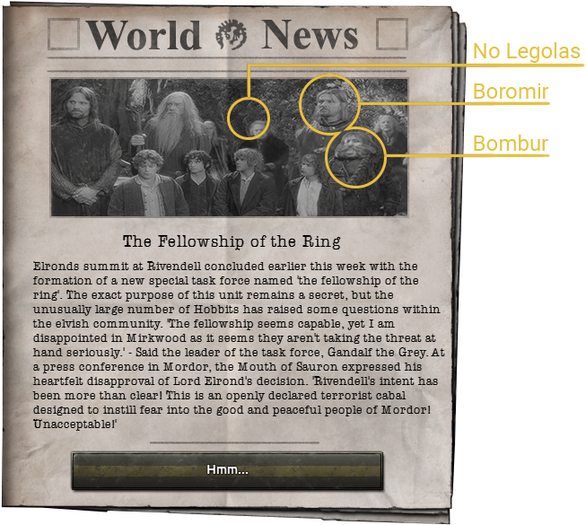 As You Can See, In This Particular Example, Gondor - Lord Of The Rings Clipart (683x613), Png Download