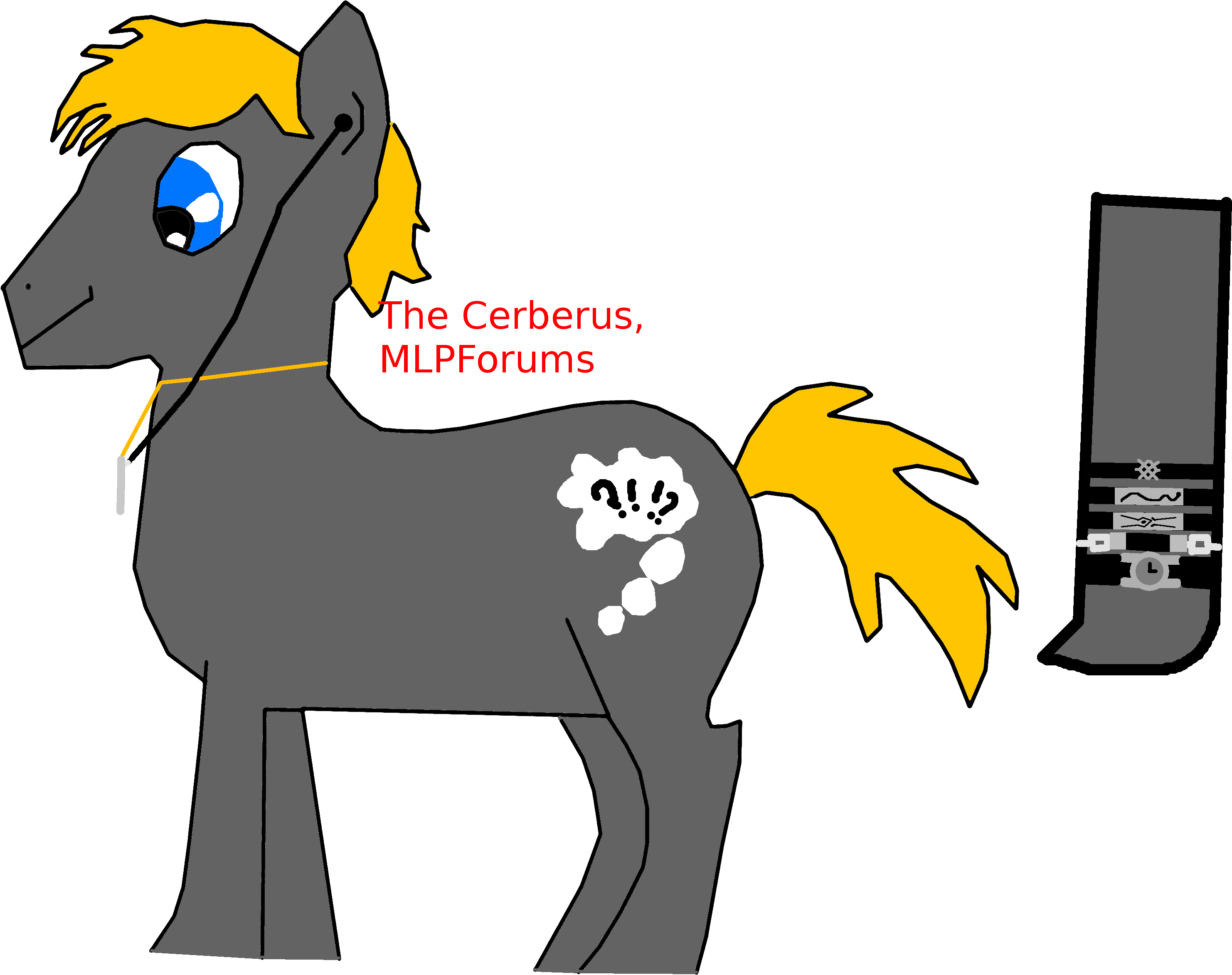 Cerberus Transparent Mlp - Cartoon Clipart (3355x2379), Png Download