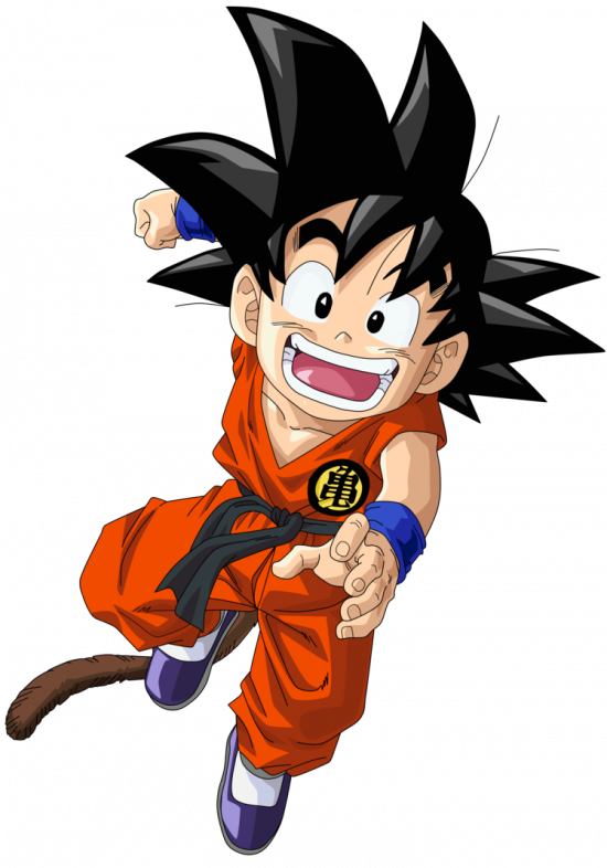 Goku Niño - Dragon Ball Z Goku Clipart (550x786), Png Download