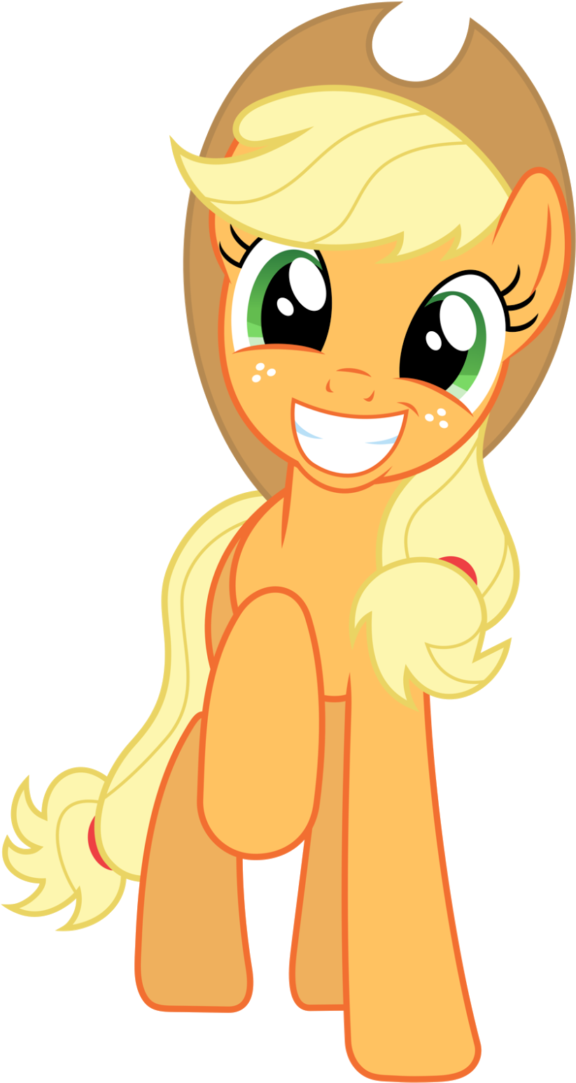 My Little Pony - Apple Jack Clipart (881x1600), Png Download